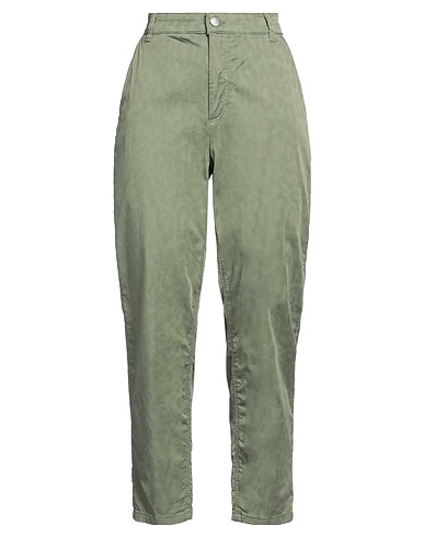 GUESS Pantalone Verde militare 77% Cotone, 22% Poliammide, 1% Elastan