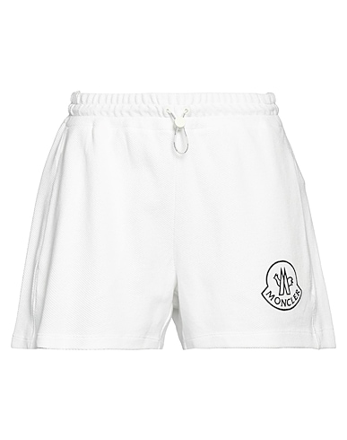 MONCLER Shorts & Bermudas Weiß 100% Baumwolle