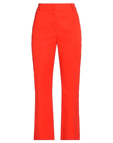 PUROTATTO Casual pants Tomato red 98% Cotton, 2% Elastane