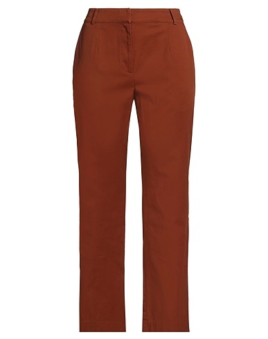 PUROTATTO Pantalone Marrone 98% Cotone, 2% Elastan