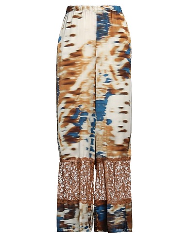 MANILA GRACE Casual trouser Blue 100% Polyester, Polyamide
