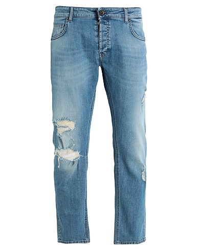 GAëLLE Paris Denim pants Blue 99% Cotton, 1% Elastane