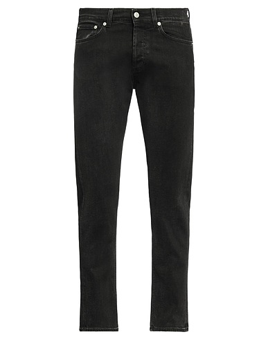 GRIFONI Denim trousers Black 98% Cotton, 2% Elastane
