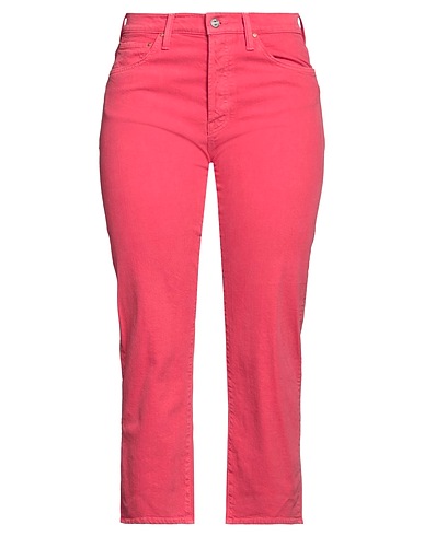 MOTHER Denim trousers Fuchsia 98% Cotton, 2% Elastane
