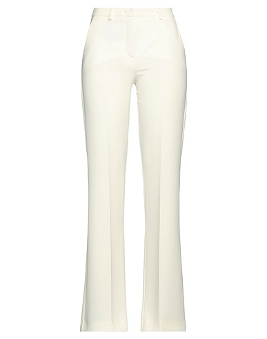 HANITA Casual pants Cream 91% Polyester, 9% Elastane