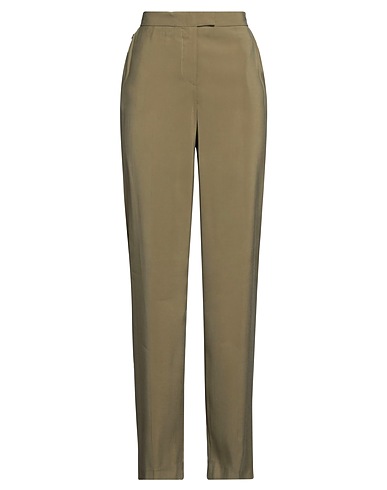 JIJIL Pantalone Verde militare 87% Viscosa, 13% Poliestere