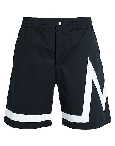 MONCLER Shorts & Bermuda Black 100% Cotton
