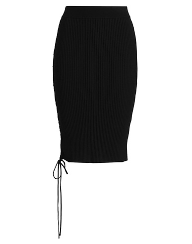 OFF-WHITE™ Gonna midi Nero 82% Viscosa, 18% Poliestere