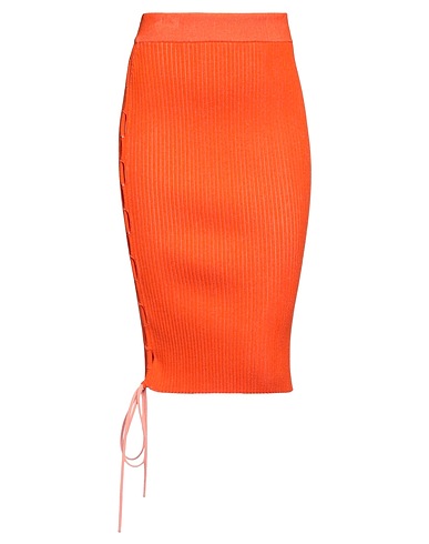 OFF-WHITE™ Midi skirt Orange 82% Viscose, 18% Polyester