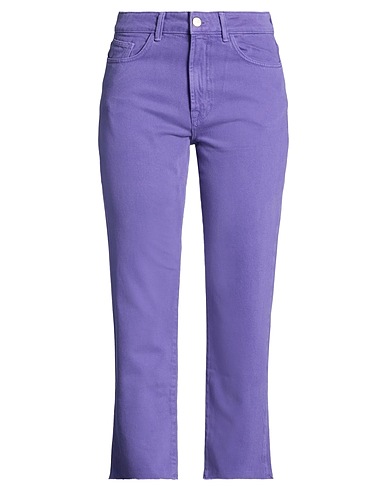 HINNOMINATE Denim pants Purple 100% Cotton