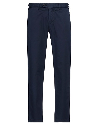 BARBA Napoli Casual trouser Navy blue 86% Cotton, 10% Linen, 4% Elastane