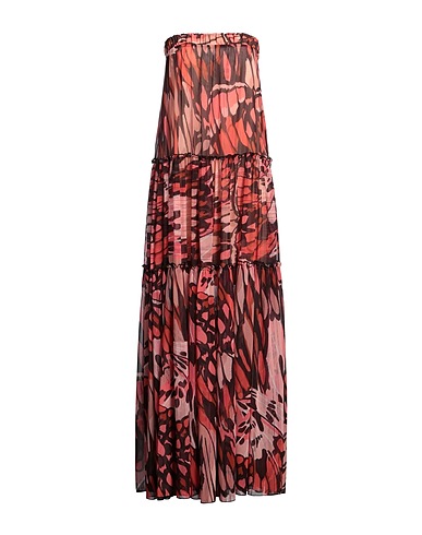 JIJIL Vestito lungo Corallo 100% Poliestere