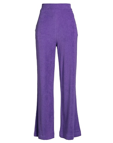 M MISSONI Casual trouser Purple 100% Cotton