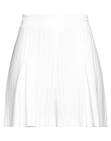 BOUTIQUE MOSCHINO Shorts & Bermuda White 70% Viscose, 30% Cotton