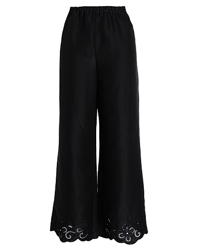 BOUTIQUE MOSCHINO Casual pants Black 55% Viscose, 25% Polyester, 20% Cotton