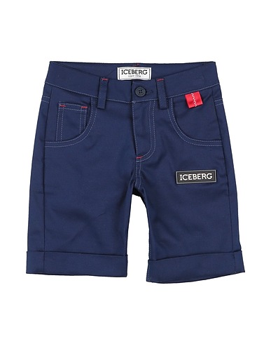 ICEBERG Shorts & Bermuda Midnight blue 97% Cotton, 3% Elastane