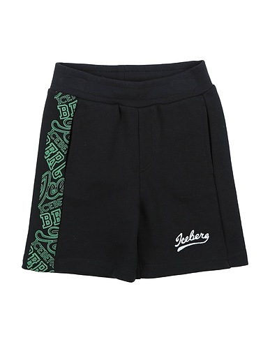 ICEBERG Shorts & Bermuda Nero 85% Cotone, 15% Poliestere