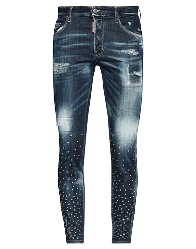 DSQUARED2 Denim pants Blue 98% Cotton, 2% Elastane, Brass