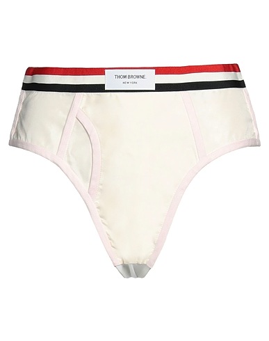 THOM BROWNE Brief White 100% Cotton, Silk