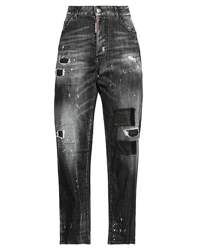 DSQUARED2 Denim trousers Black 98% Cotton, 2% Elastane