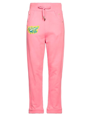 BALMAIN Casual trouser Pink 100% Cotton, Elastane