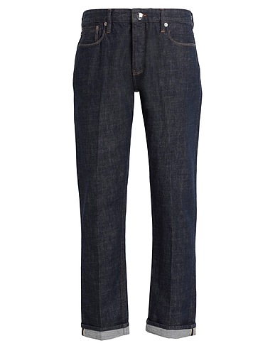 EMPORIO ARMANI Denim trousers Blue 99% Cotton, 1% Elastane