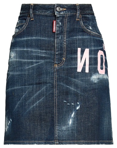 DSQUARED2 Denim skirt Blue 98% Cotton, 2% Elastane