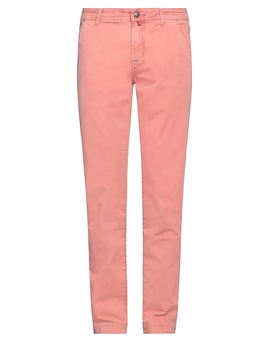 JACOB COHЁN Casual trouser Salmon pink 97% Cotton, 3% Elastane