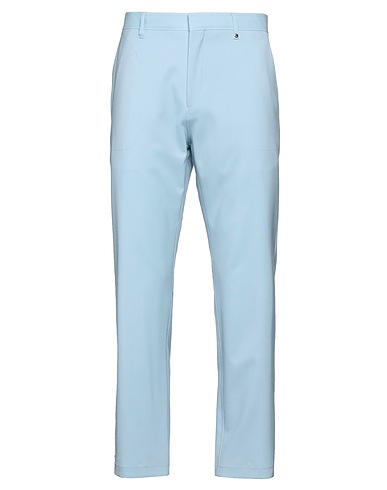 BURBERRY Casual trouser Sky blue 100% Wool