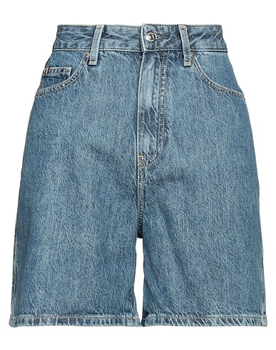 TOMMY HILFIGER Denim shorts Blue 40% Lyocell, 40% Cotton, 20% Hemp