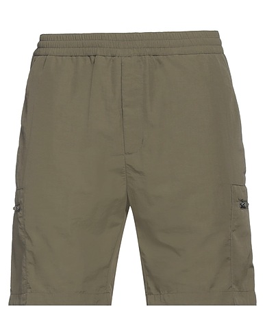 LIU •JO MAN Shorts & Bermuda Verde militare 100% Poliammide