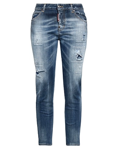 DSQUARED2 Denim trousers Blue 99% Cotton, 1% Elastane, Aluminium