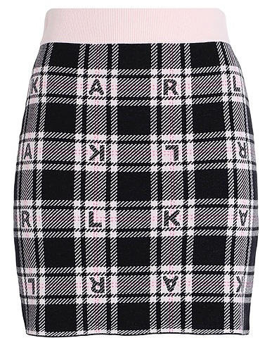 KARL LAGERFELD Mini skirt Light pink 34% Viscose, 30% Cotton, 18% Polyester, 18% Nylon