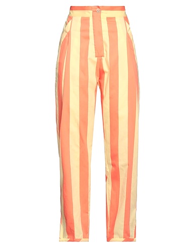 FORTE_FORTE Casual pants Yellow 58% Polyester, 42% Cotton