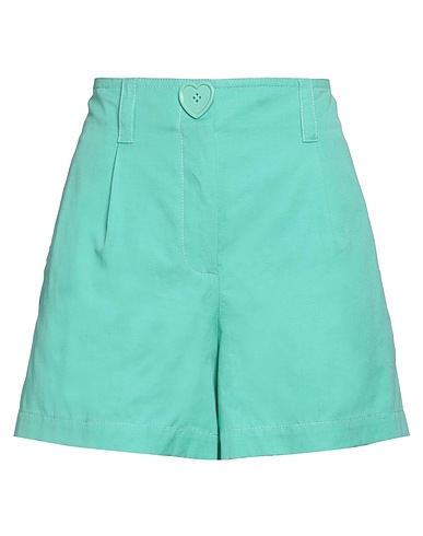 MOSCHINO Shorts & Bermuda Light green 65% Cotton, 35% Linen