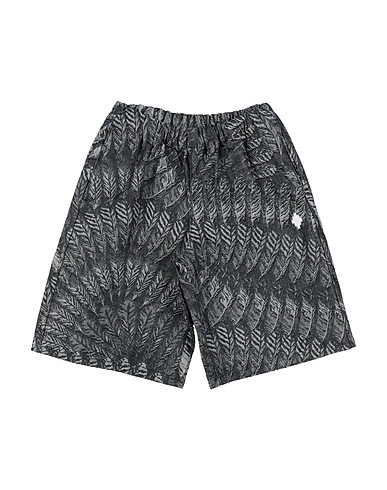 MARCELO BURLON Shorts & Bermuda NERO 100% Cotton, Polyester