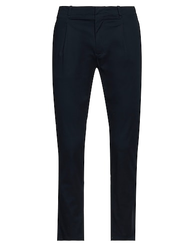 DANIELE ALESSANDRINI Casual pants Navy 98% Cotton, 2% Elastane