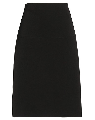 TRUSSARDI Midi skirt Black 94% Polyester, 6% Elastane