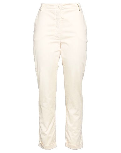 MANILA GRACE Pantalone Panna 97% Cotone, 3% Elastan