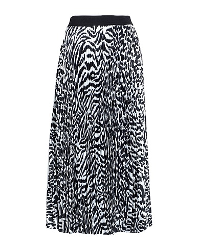 KARL LAGERFELD Midi skirt Black 98% Recycled polyester, 2% Elastane