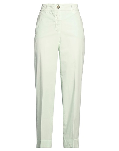 PESERICO Casual pants EASY Light green 98% Cotton, 2% Elastane