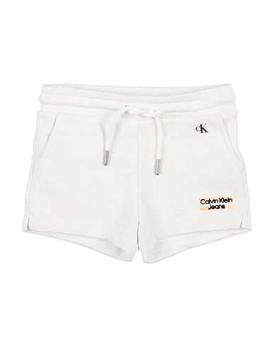 CALVIN KLEIN JEANS Shorts & Bermuda Bianco 100% Cotone