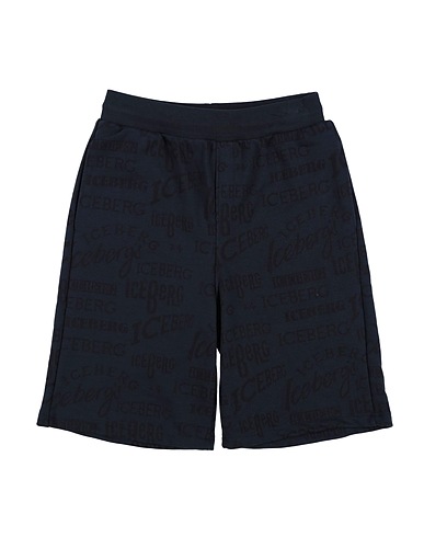 ICEBERG Shorts & Bermuda Midnight blue 85% Cotton, 15% Polyester