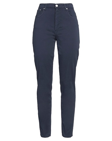 TRUSSARDI Casual trouser Midnight blue 97% Cotton, 3% Elastane