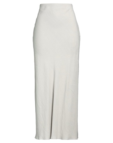 BRUNELLO CUCINELLI Long skirt Light grey 73% Viscose, 27% Linen, Polyester, Elastane