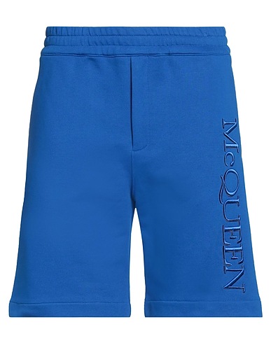 MCQUEEN Shorts & Bermuda Azzurro 100% Cotone, Viscosa, Poliestere