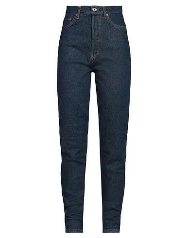 RE/DONE Denim trousers Blue 76% Cotton, 20% Polyester, 3% Elastomultiester, 1% Elastane