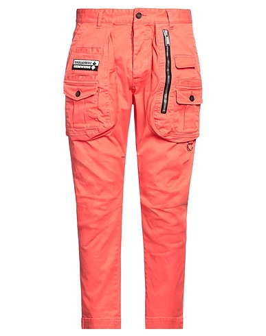 DSQUARED2 Casual pants Coral 97% Cotton, 3% Elastane