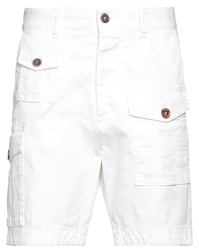 DSQUARED2 Shorts & Bermuda White 97% Cotton, 3% Elastane