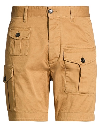 DSQUARED2 Shorts & Bermuda CAMMELLO 97% Cotton, 3% Elastane